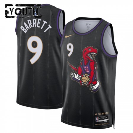 Maillot Enfant Toronto Raptors RJ Barrett 2024-25 Nike City Edition Noir Swingman